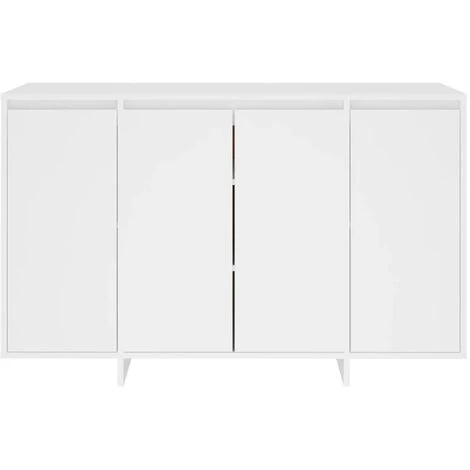 YOUTHUP Buffet Blanc 120x41x75 Cm Aggloméré - Blanc 5 YOUTHUP Buffet Blanc 120x41x75 Cm Aggloméré - Blanc – Image 5