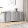 YOUTHUP Buffet Sonoma Gris 135x41x75 Cm Aggloméré - Gris