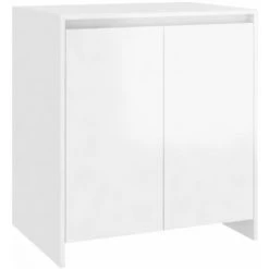 YOUTHUP Buffet Blanc Brillant 70x40x73,5 Cm Aggloméré - Blanc 6 YOUTHUP Buffet Blanc Brillant 70x40x73,5 Cm Aggloméré - Blanc -Buffet et enfilade Soldes 56549872 2
