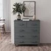 YOUTHUP Buffet Gris Foncé 79x40x80 Cm Bois Massif De Pin - Gris