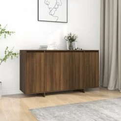 YOUTHUP Buffet Chêne Marron 135x41x75 Cm Aggloméré - Brun