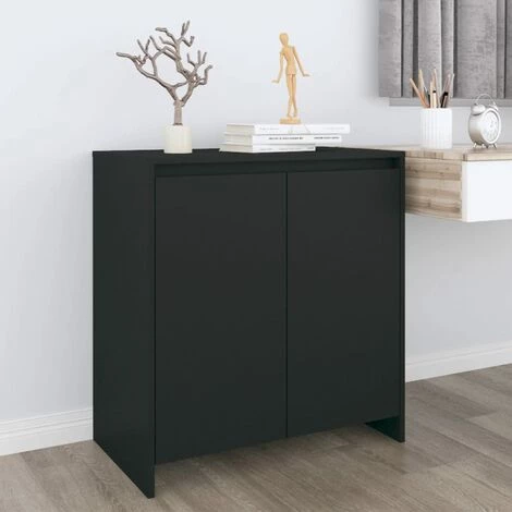 YOUTHUP Buffet Noir 70x40x73,5 Cm Aggloméré - Noir 1 YOUTHUP Buffet Noir 70x40x73,5 Cm Aggloméré - Noir