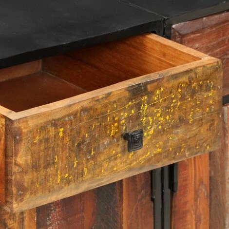 Topdeal Buffet Bois De Récupération Solide 140 X 35 X 76 Cm VDFF33097_FR 4 Topdeal Buffet Bois De Récupération Solide 140 X 35 X 76 Cm VDFF33097_FR – Image 4