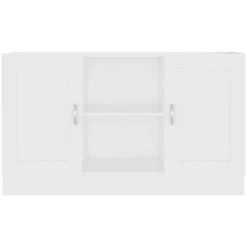 Topdeal Buffet Blanc 120x30,5x70 Cm Aggloméré FF802777_FR -Buffet et enfilade Soldes 56579232 5