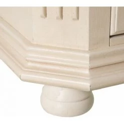 ALTOBUY VIVI - Buffet Vaisselier 4 Portes 2 Tiroirs Naturel Et Crème - Crème -Buffet et enfilade Soldes 56617619 5