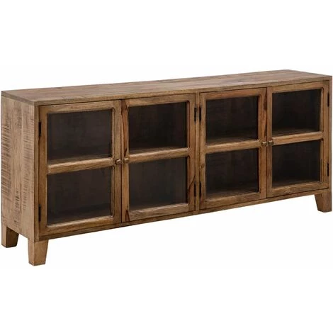 ALTOBUY HORTON - Buffet Bas 4 Portes Manguier Massif Teinté Foncé - Naturel 1 ALTOBUY HORTON - Buffet Bas 4 Portes Manguier Massif Teinté Foncé - Naturel