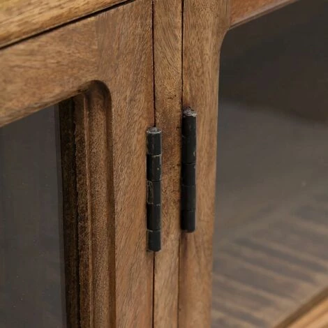 ALTOBUY HORTON - Buffet Bas 4 Portes Manguier Massif Teinté Foncé - Naturel 4 ALTOBUY HORTON - Buffet Bas 4 Portes Manguier Massif Teinté Foncé - Naturel – Image 4