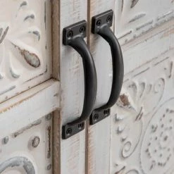 ALTOBUY SHAMUS - Buffet 3 Portes 2 Tiroirs Bois Blanc Aspect Vieilli - Blanc -Buffet et enfilade Soldes 56617686 4