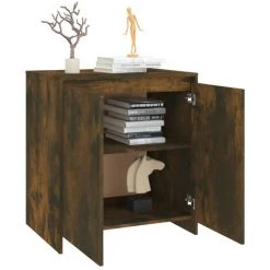 Buffet 70x40x73,5 Cm Aggloméré Chêne Fumé VidaXL 9 Buffet 70x40x73,5 Cm Aggloméré Chêne Fumé VidaXL -Buffet et enfilade Soldes 56853593 5