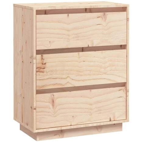 Buffet 60x34x75 Cm Bois Massif De Pin VidaXL 2 Buffet 60x34x75 Cm Bois Massif De Pin VidaXL – Image 2