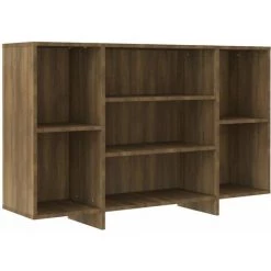 Buffet 120x30x75 Cm Aggloméré Chêne Marron VidaXL -Buffet et enfilade Soldes 57016313 2