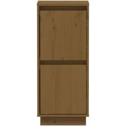 Buffet 31,5x34x75 Cm Bois Massif De Pin Marron Miel VidaXL -Buffet et enfilade Soldes 57016327 5