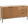Paris Prix - Buffet 2 Portes & 3 Tiroirs "dresa" 140cm Naturel