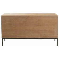 Paris Prix - Buffet 2 Portes & 3 Tiroirs "dresa" 140cm Naturel -Buffet et enfilade Soldes 57062006 4