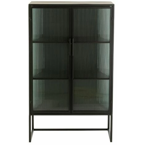 Paris Prix - Buffet 2 Portes Design "alony" 126cm Noir 2 Paris Prix - Buffet 2 Portes Design "alony" 126cm Noir – Image 2