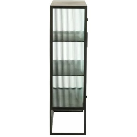 Paris Prix - Buffet 2 Portes Design "alony" 126cm Noir 3 Paris Prix - Buffet 2 Portes Design "alony" 126cm Noir – Image 3