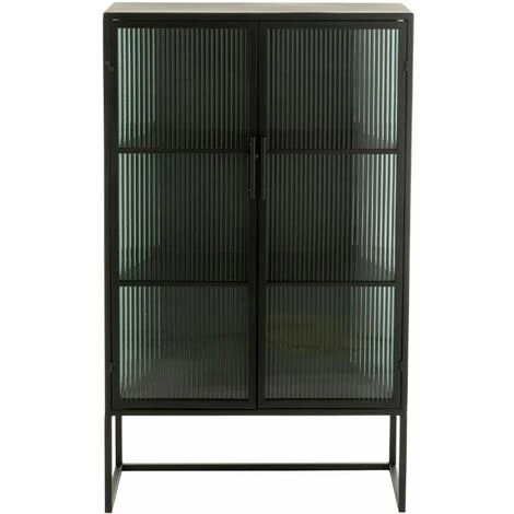 Paris Prix - Buffet 2 Portes Design "alony" 126cm Noir 4 Paris Prix - Buffet 2 Portes Design "alony" 126cm Noir – Image 4