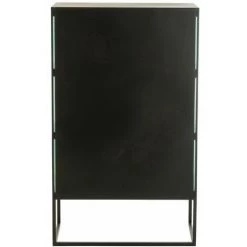 Paris Prix - Buffet 2 Portes Design "alony" 126cm Noir 9 Paris Prix - Buffet 2 Portes Design "alony" 126cm Noir -Buffet et enfilade Soldes 57078593 5