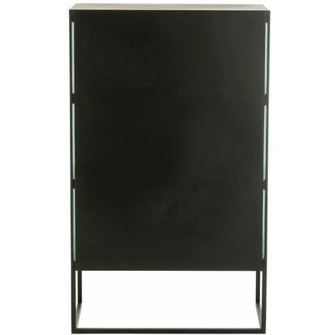 Paris Prix - Buffet 2 Portes Design "alony" 126cm Noir 5 Paris Prix - Buffet 2 Portes Design "alony" 126cm Noir – Image 5