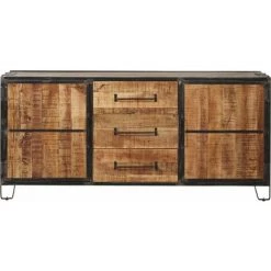 Paris Prix - Bahut 2 Portes & 3 Portes "manita" 200cm Marron