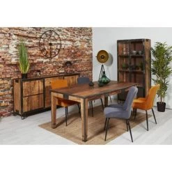 Paris Prix - Bahut 2 Portes & 3 Portes "manita" 200cm Marron -Buffet et enfilade Soldes 57080157 5