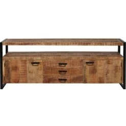 Paris Prix - Bahut 2 Portes & 3 Tiroirs "salico" 180cm Marron