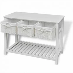 NOVA Boîte De Croyance Moble Habileté Blanche Buffet De Rangement Blanc -Buffet et enfilade Soldes 57092094 3