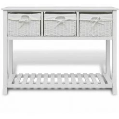 NOVA Boîte De Croyance Moble Habileté Blanche Buffet De Rangement Blanc -Buffet et enfilade Soldes 57092094 5