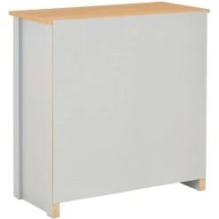 NOVA Croyance En Bois Avec Des Tiroirs élégant Gris Et Croyance Naturelle Dans Différentes Tailles Buffet Gris 79 X 35 X 81 Cm Taille : 79x35x81 Cm -Buffet et enfilade Soldes 57092949 5