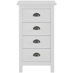 NOVA Pin De Buffet En Bois Massif Avec 4 Tiroirs De Style Rustique Différentes Couleurs Buffet Hill Range Blanc 46x35x80 Cm Bois De Pin Solide Couleur : BLANCHE -Buffet et enfilade Soldes 57093441 4