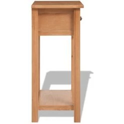 NOVA Tableau De Console De Style Rustique 50x32x75 Cm En Chêne Solide Table Console 50 X 32 X 75 Cm Bois De Chêne Massif -Buffet et enfilade Soldes 57094285 4