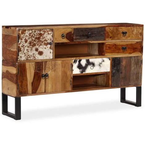 NOVA Buffet En Bois Massif Avec Portes Et Tiroirs De Style Rustique Divers Modèles Buffet Bois Massif De Sesham 140 X 30 X 80 Cm Des Modèles : Sheesham Wood 1 NOVA Buffet En Bois Massif Avec Portes Et Tiroirs De Style Rustique Divers Modèles Buffet Bois Massif De Sesham 140 X 30 X 80 Cm Des Modèles : Sheesham Wood