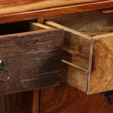 NOVA Buffet En Bois Massif Avec Portes Et Tiroirs De Style Rustique Divers Modèles Buffet Bois Massif De Sesham 140 X 30 X 80 Cm Des Modèles : Sheesham Wood 5 NOVA Buffet En Bois Massif Avec Portes Et Tiroirs De Style Rustique Divers Modèles Buffet Bois Massif De Sesham 140 X 30 X 80 Cm Des Modèles : Sheesham Wood – Image 5