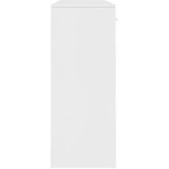 NOVA Croyance En Bois Avec 3 Tiroirs Et 3 Portes Vérifiées Armoire élégante Diverses Couleurs Buffet Blanc 110x30x75 Cm Aggloméré Couleur : BLANCHE -Buffet et enfilade Soldes 57095904 5