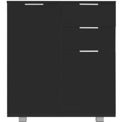 NOVA Credenza Avec Des Tiroirs De Finition En Bois Brillant Et Une Conception Moderne Design Différentes Couleurs Buffet Noir Brillant 71 X 35 X 76 Cm Aggloméré Couleur : Noir -Buffet et enfilade Soldes 57097330 4