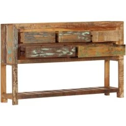 NOVA Crédenza Avec Des Tiroirs Et Des Meubles D'étagère élégant Entrée Brillante Différents Modèles Buffet 120x30x75 Cm Bois De Récupération Solide Des Modèles : Bois De Récupération 7 NOVA Crédenza Avec Des Tiroirs Et Des Meubles D'étagère élégant Entrée Brillante Différents Modèles Buffet 120x30x75 Cm Bois De Récupération Solide Des Modèles : Bois De Récupération -Buffet et enfilade Soldes 57097453 3