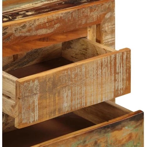 NOVA Crédenza Avec Des Tiroirs Et Des Meubles D'étagère élégant Entrée Brillante Différents Modèles Buffet 120x30x75 Cm Bois De Récupération Solide Des Modèles : Bois De Récupération 5 NOVA Crédenza Avec Des Tiroirs Et Des Meubles D'étagère élégant Entrée Brillante Différents Modèles Buffet 120x30x75 Cm Bois De Récupération Solide Des Modèles : Bois De Récupération – Image 5