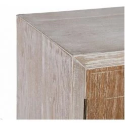 ALTOBUY OLMANN - Buffet 1 Porte 3 Tiroirs Blanc Et Naturel Aspect Vieilli - Blanc -Buffet et enfilade Soldes 57213640 4