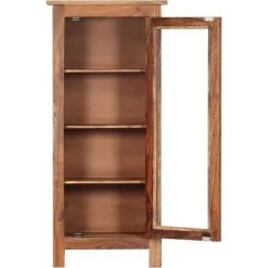 NOVA Sello Di Sheesham Bois Massif Avec étagères De Style Rustique Buffet 50x30x110 Cm Bois Massif De Sesham 8 NOVA Sello Di Sheesham Bois Massif Avec étagères De Style Rustique Buffet 50x30x110 Cm Bois Massif De Sesham -Buffet et enfilade Soldes 57222827 4