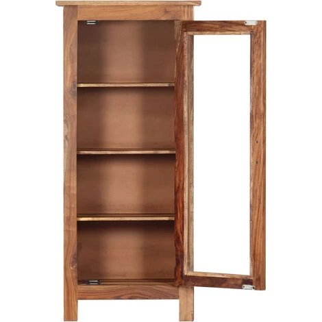 NOVA Sello Di Sheesham Bois Massif Avec étagères De Style Rustique Buffet 50x30x110 Cm Bois Massif De Sesham 4 NOVA Sello Di Sheesham Bois Massif Avec étagères De Style Rustique Buffet 50x30x110 Cm Bois Massif De Sesham – Image 4