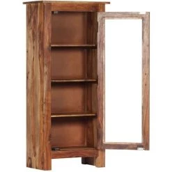 NOVA Sello Di Sheesham Bois Massif Avec étagères De Style Rustique Buffet 50x30x110 Cm Bois Massif De Sesham 9 NOVA Sello Di Sheesham Bois Massif Avec étagères De Style Rustique Buffet 50x30x110 Cm Bois Massif De Sesham -Buffet et enfilade Soldes 57222827 5