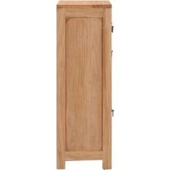 NOVA Croyance Mobile élevée Avec Des Tiroirs Et Une Porte En Bois En Teck Solide Buffet 50 X 30 X 90 Cm Bois De Teck Massif 8 NOVA Croyance Mobile élevée Avec Des Tiroirs Et Une Porte En Bois En Teck Solide Buffet 50 X 30 X 90 Cm Bois De Teck Massif -Buffet et enfilade Soldes 57223094 4