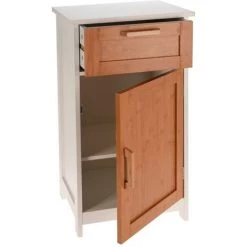 Bathroom Solutions Armoire Avec Porte Et Tiroir MDF - Multicolore -Buffet et enfilade Soldes 57327457 3