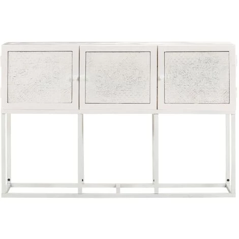 Topdeal Buffet 115x30x76 Cm Bois De Manguier Massif FF323582_FR 4 Topdeal Buffet 115x30x76 Cm Bois De Manguier Massif FF323582_FR – Image 4