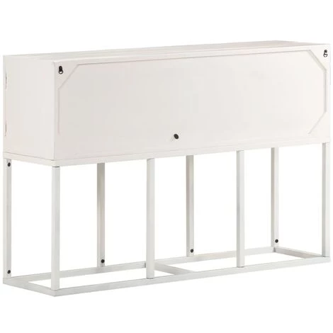 Topdeal Buffet 115x30x76 Cm Bois De Manguier Massif FF323582_FR 5 Topdeal Buffet 115x30x76 Cm Bois De Manguier Massif FF323582_FR – Image 5