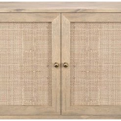 RENDEZ VOUS DéCO Buffet Masala 2 Portes En Bois De Manguier - Marron Clair -Buffet et enfilade Soldes 57383403 3