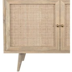 RENDEZ VOUS DéCO Buffet Masala 2 Portes En Bois De Manguier - Marron Clair -Buffet et enfilade Soldes 57383403 4