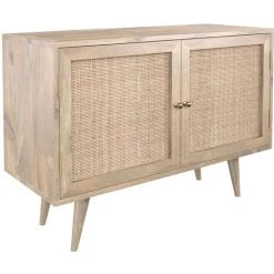 RENDEZ VOUS DéCO Buffet Masala 2 Portes En Bois De Manguier - Marron Clair -Buffet et enfilade Soldes 57383403 5