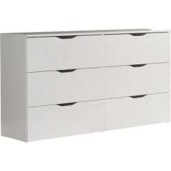 CHB COLLECTION Buffet - Mélaminé - Blanc - 139 / 80 / 40 Cm - Blanc