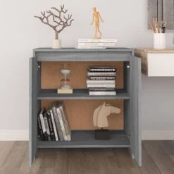 YOUTHUP Buffet Sonoma Gris 70x40x73,5 Cm Aggloméré - Gris 7 YOUTHUP Buffet Sonoma Gris 70x40x73,5 Cm Aggloméré - Gris -Buffet et enfilade Soldes 57778151 3